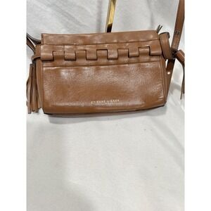 Etienne Aigner Crossbody Boho Bag Womens Leather Tassel  Purse Adjustable Strap